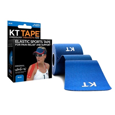 KT Tape Original 10-Inch Precut Kinesiology Tape (Blue)